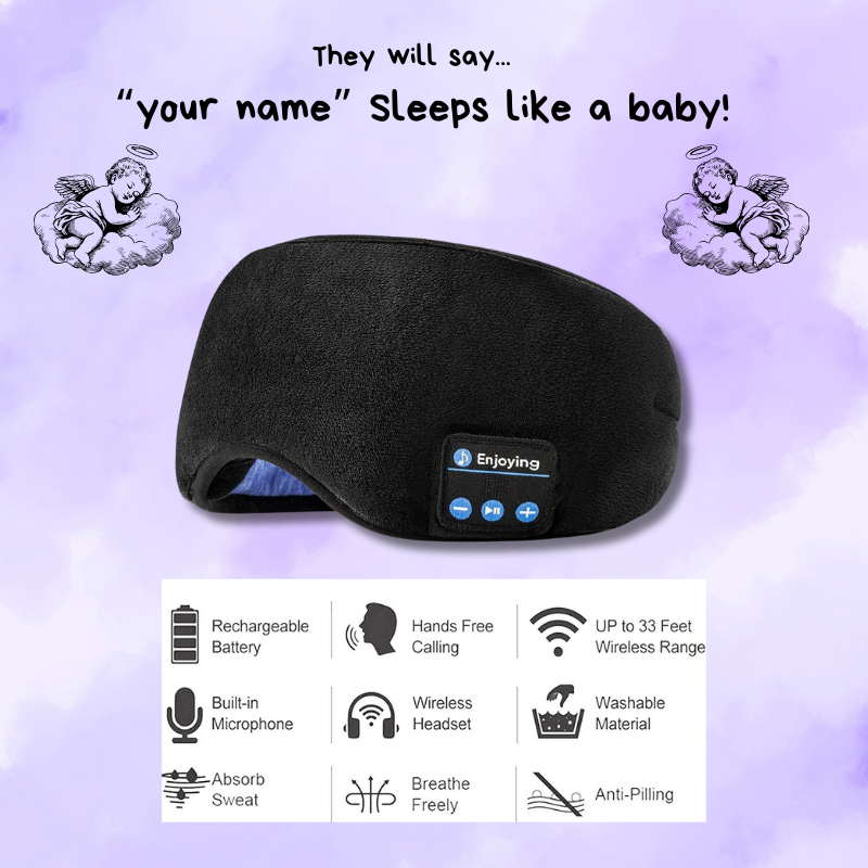 3D Wireless Bluetooth Sleep Mask Built With Science