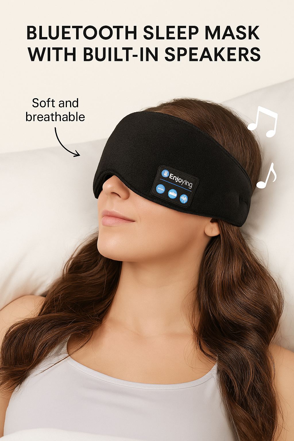 3D Wireless Bluetooth Sleep Mask Built With Science